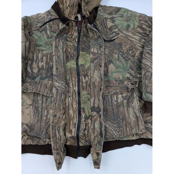 Vintage Redhead Camo Jacket Coat Quilted Men's XXL 50/50 Cotton‎ Hood Realtree - Picture 12 of 15